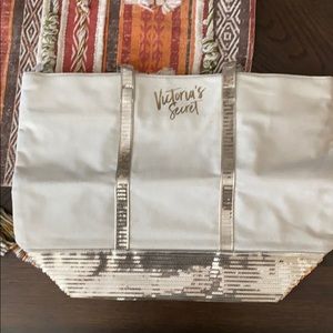 Victoria secret weekender sequin tote